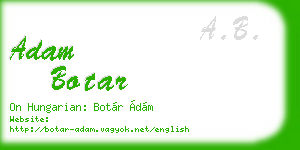adam botar business card